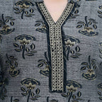 Lagi Women's Black Rayon Straight Printed Kurta & Palazzo (MRP102)