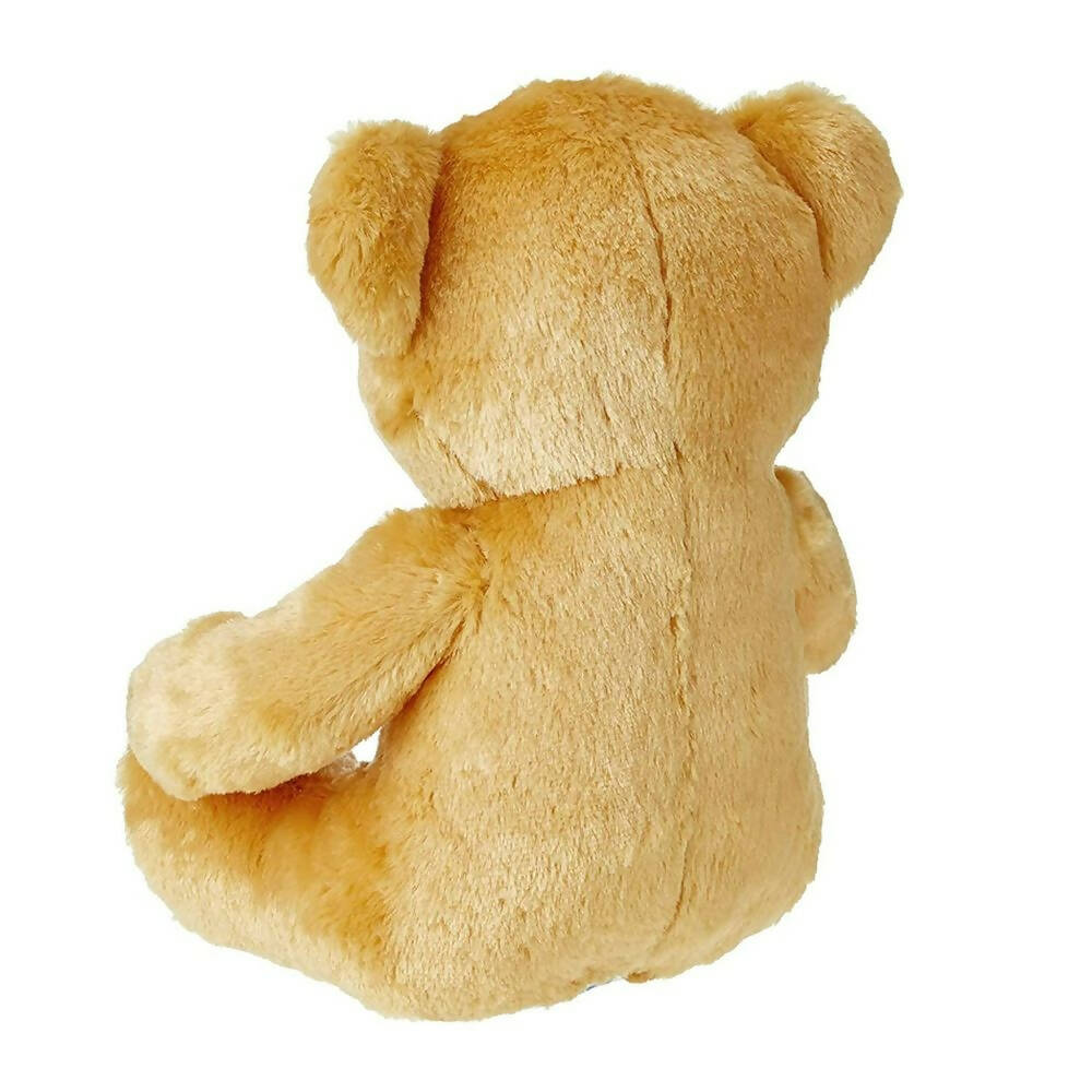 Webby Plush Cute Sitting Teddy Bear Soft Toys With Neck Bow (Brown Color)