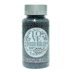 confect gun metal disco balls sprinkles 2 mm 120 gms