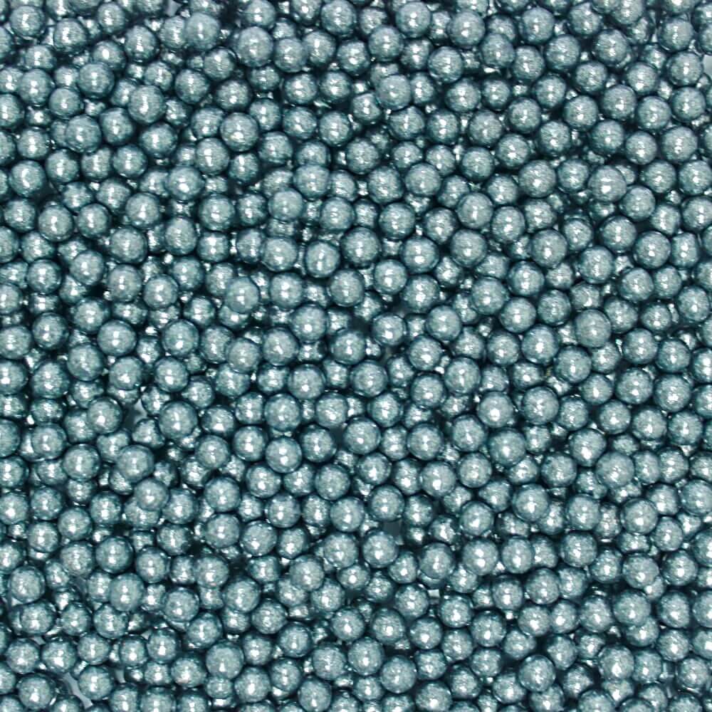 confect gun metal disco balls sprinkles 3 mm 120 gms