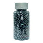 confect gun metal disco balls sprinkles 3 mm 120 gms