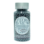 confect gun metal disco balls sprinkles 4 mm 120 gms