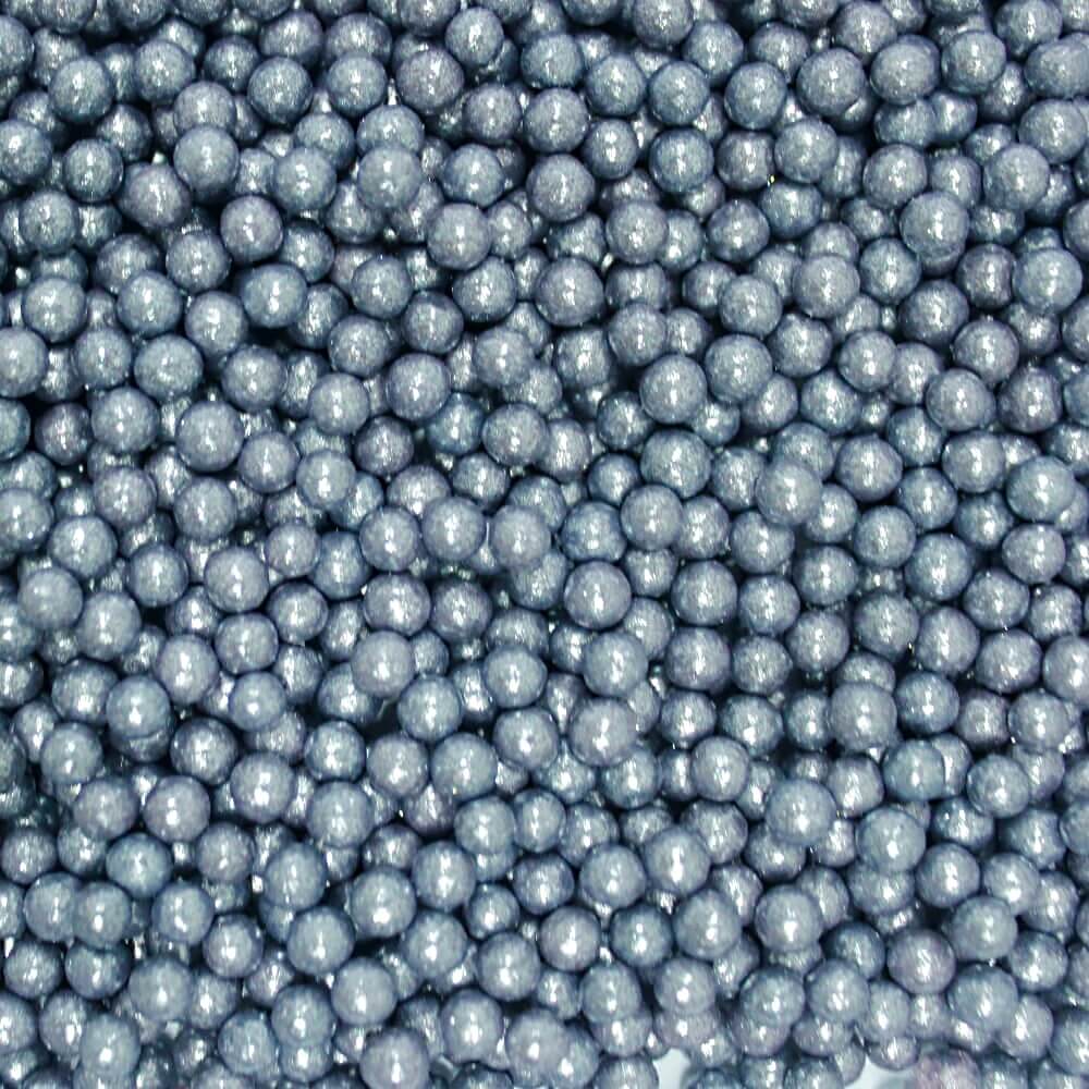 confect gun metal disco balls sprinkles 5 mm 120 gms