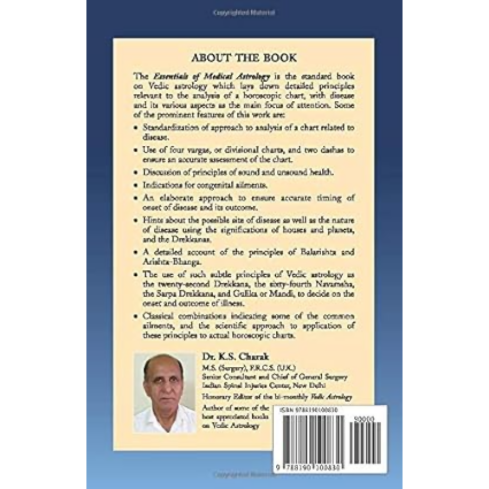 Dr. K S Charak Essentials Of Medical Astrology