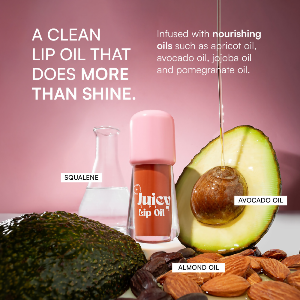Gush Beauty Balmy Glossy Tinted Lip Oil - Soft Peach
