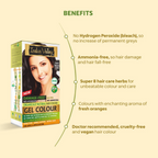 Indus Valley Damage-Free Gel Hair Color- Dark Brown - Distacart