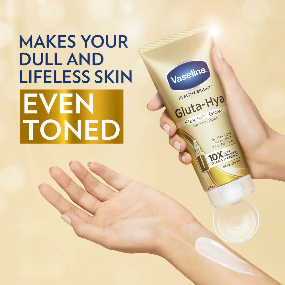 Vaseline Sun Protect SPF 30 Body Lotion & Gluta-Hya Flawless Glow Serum-In-Lotion Combo