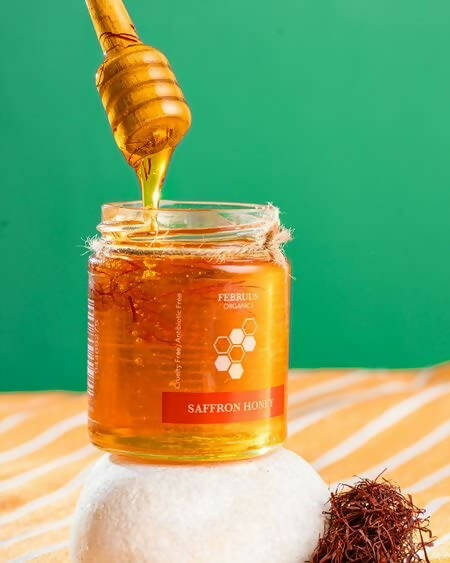 Februus Organics Pure Natural Saffron Honey