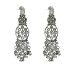 Mominos Fashion Johar Kamal Oxidised Silver-Plated Brass Finish Temple Jewellery with Earrings For Women - Distacart