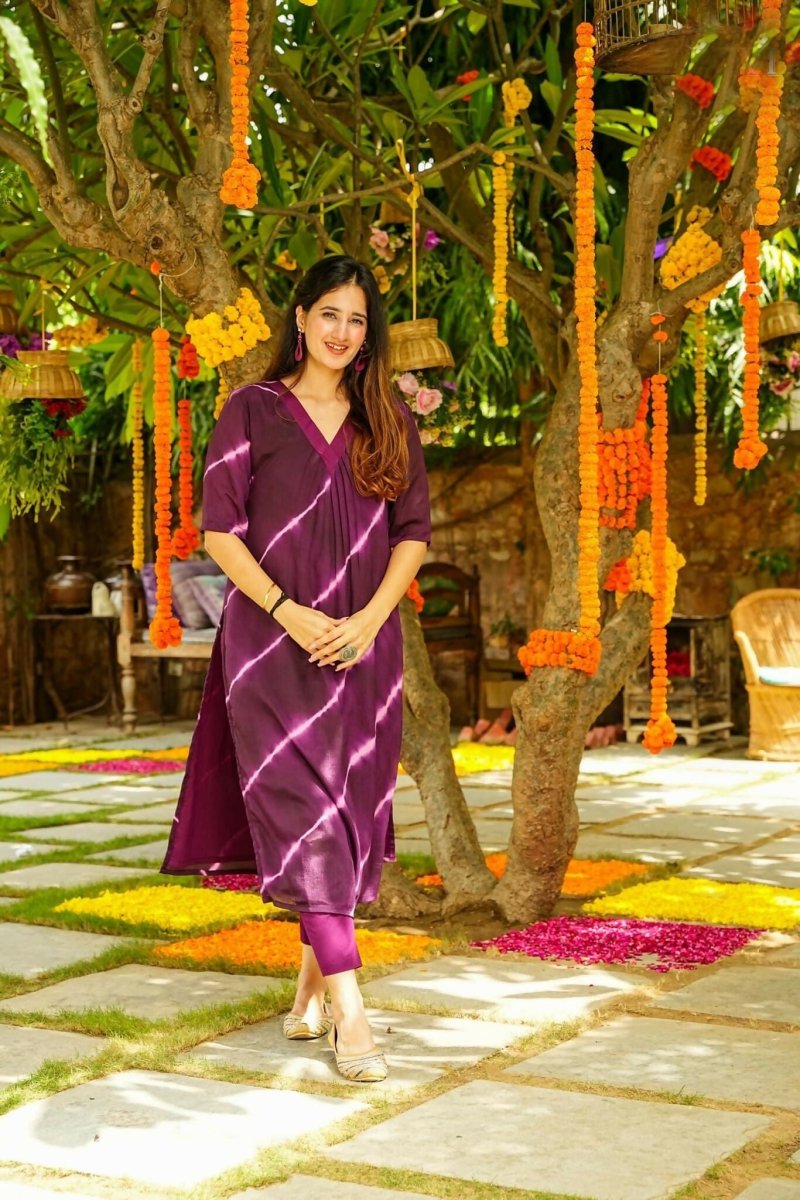 Aayaa Pure Muslin printed Kurti & Pant - Multi Color
