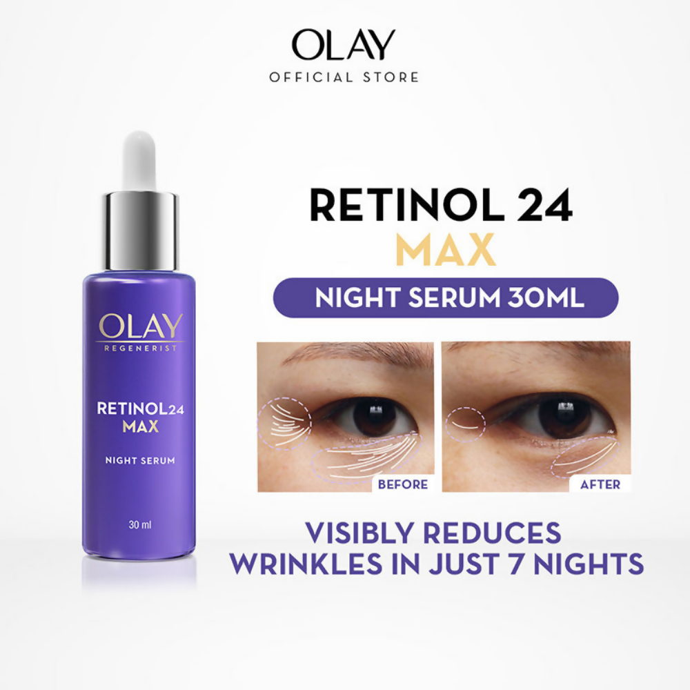 Olay Retinol Kit For Overnight Repair - Serum With Free Cleanser