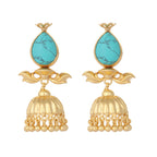 Nuyug 22K Gold Plated Turquoise Grace Earrings - Distacart