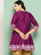 Ahalyaa Women's Traditional wear Tunic - Purple