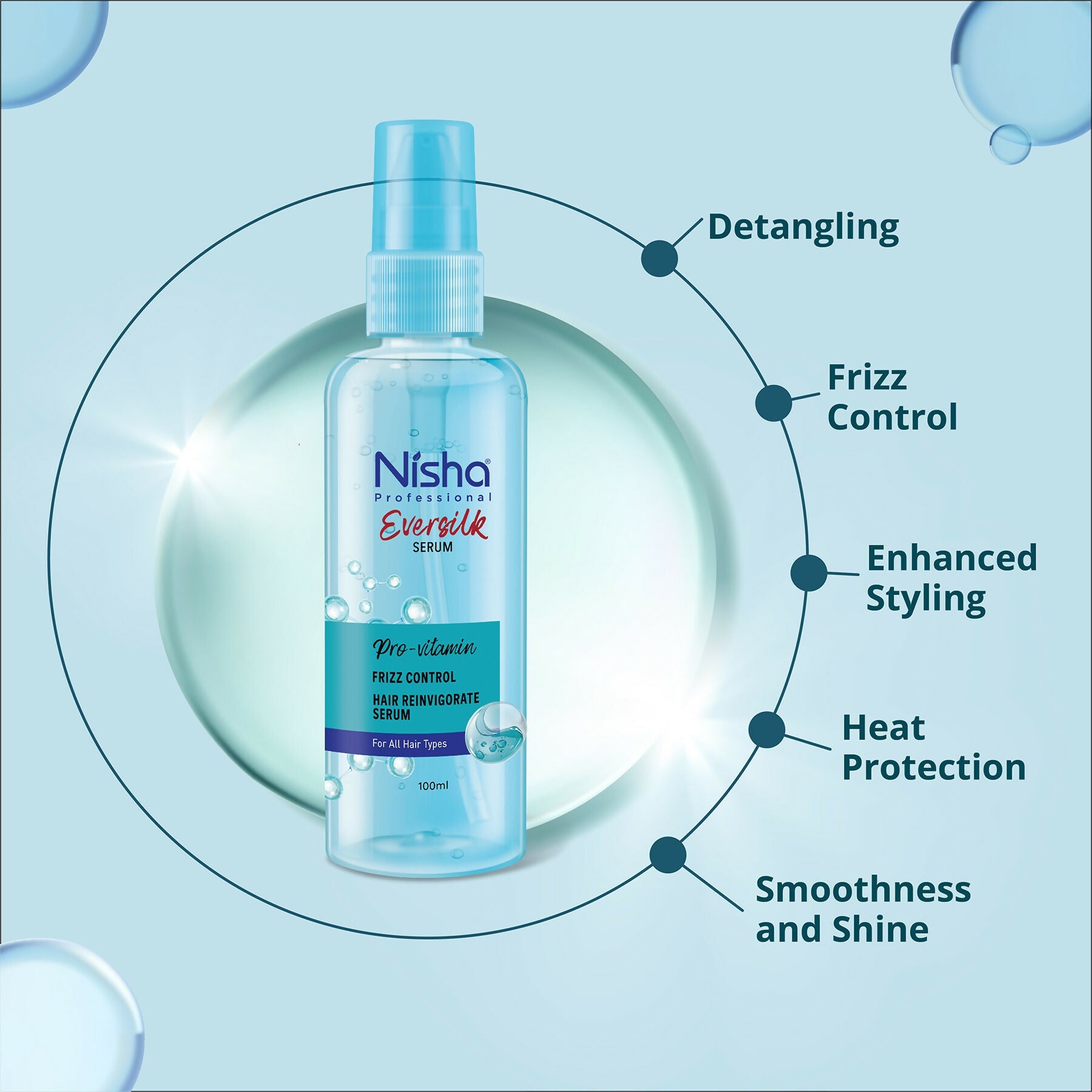 Nisha Hair Serum Eversilk Pro-Vitamin Serum - Distacart
