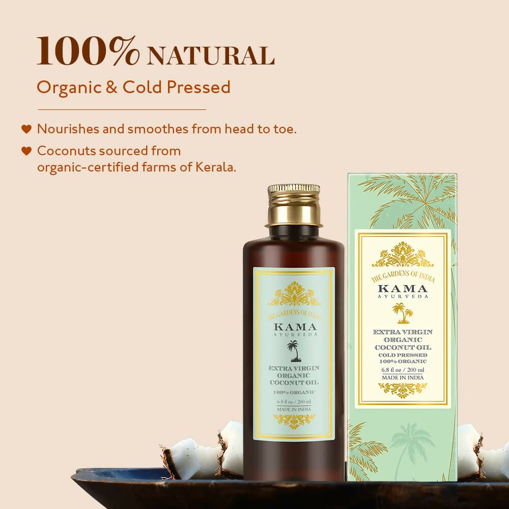 Kama Ayurveda Extra Virgin Organic Coconut Hair Oil - Distacart