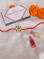 Designer kundan Rakhi - Ruby Raang - Distacart