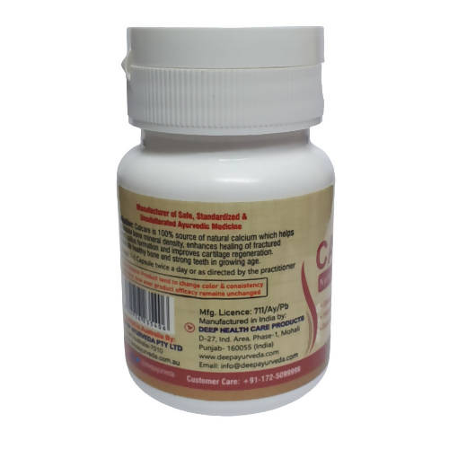 Deep Ayurveda Calcare 500mg Veg Capsules - Distacart