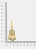 Ruby Raang Hair Brooch With Flower Kundan Pearl