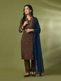 Myshka Women's Multi Printed Cotton Straight Party Kurta Set With Dupatta