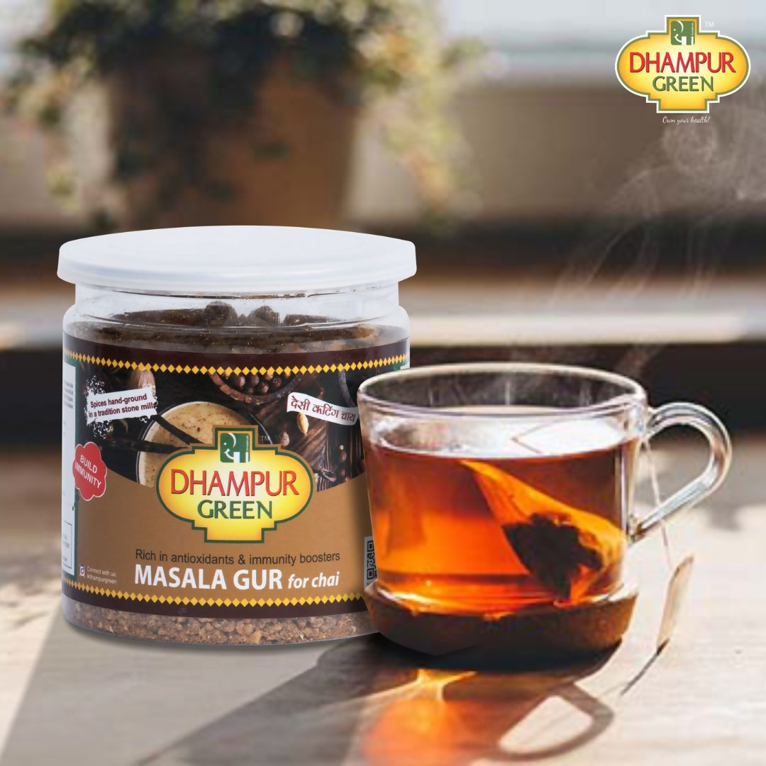 Dhampur Green Masala Gur for Milk & Tea - Distacart