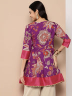 Ahalyaa Women's Traditional wear Tunic - Purple