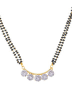 NVR Women Ethnic Gold-Plated Beaded Mangalsutra With Ad Stone - Distacart