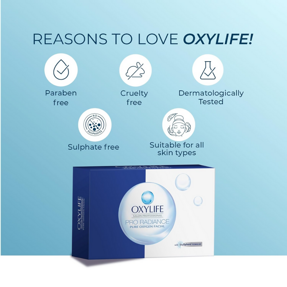 Oxylife Salon Professional Proradiance Pure Oxygen Facial Kit - Distacart