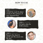 Khadi Essentials Charcoal Serum Sheet Mask