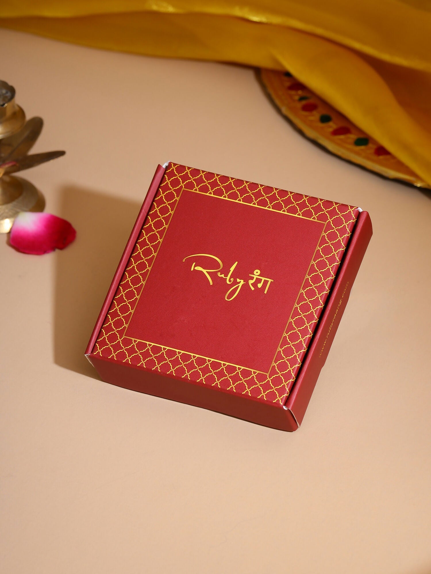 Ruby Raang Golden Round Studs