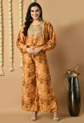 Joban Fashion Mustard Maslin Kurta Set