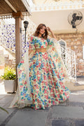 Wedding Designer Multi Chanderi Designer Lehenga - Anbazaar - Distacart