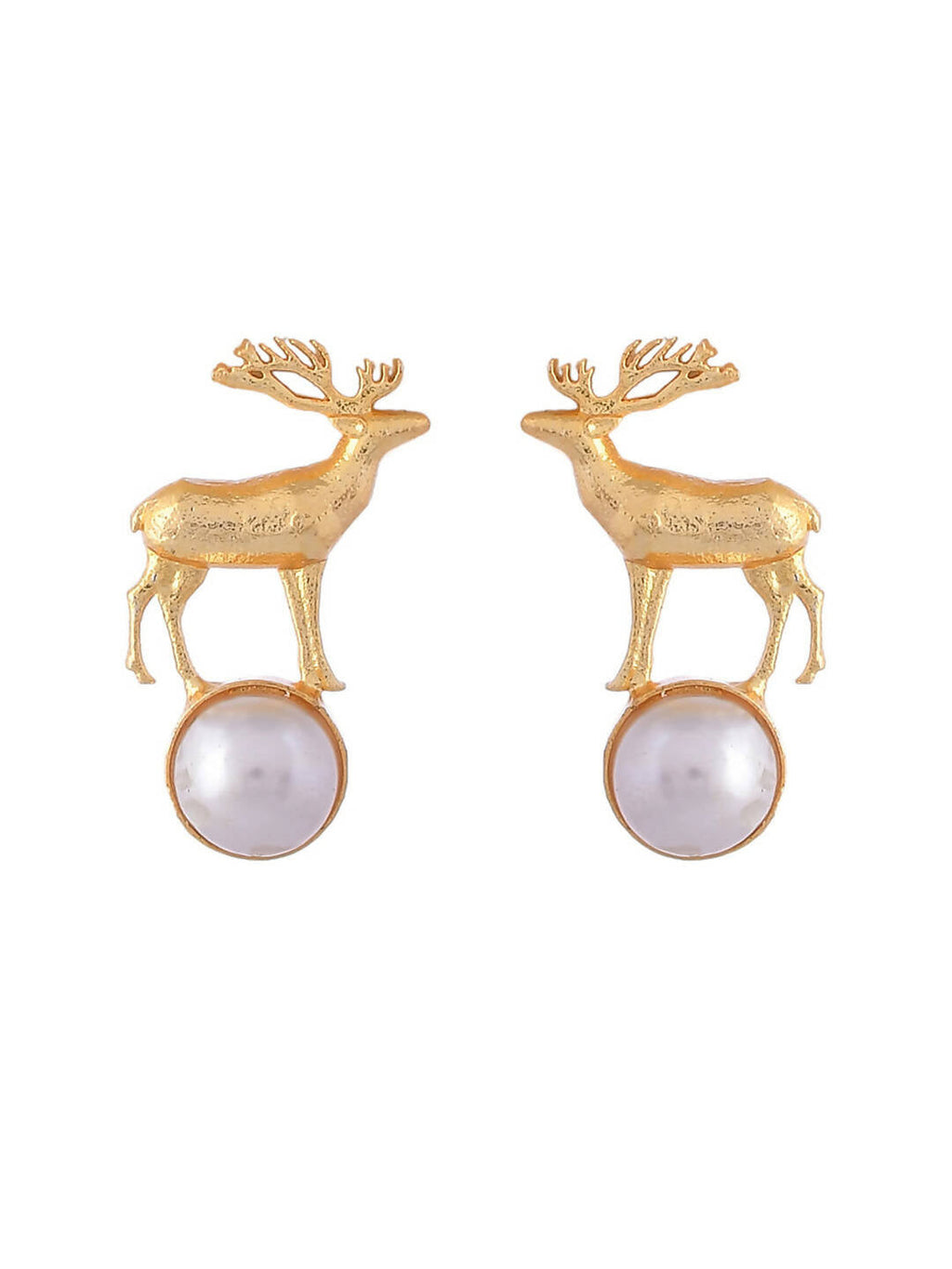 VOJ Women Gold Color stainless steel Earrings - Distacart