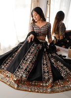 Lehenga Mart Designer Wedding Lehenga Choli For Women - Black