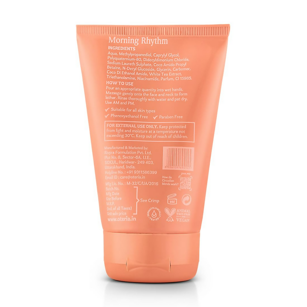 Oteria Premium Clear Skin Face Wash Infused With White Tea Extracts For Glowing And Brightening Skin