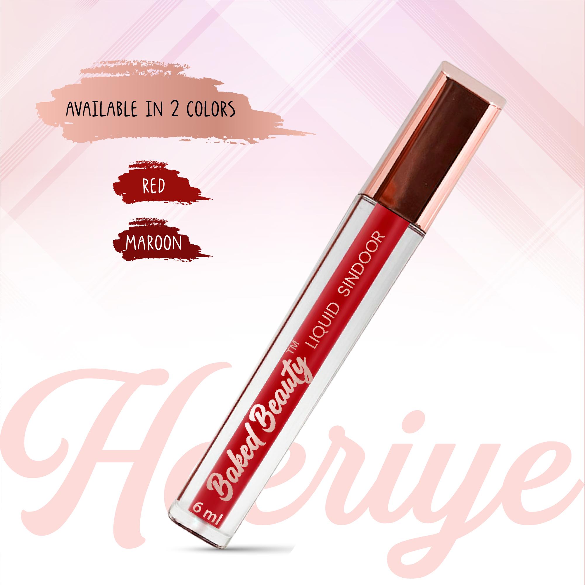 Baked Beauty Liquid Sindoor - Red - Distacart