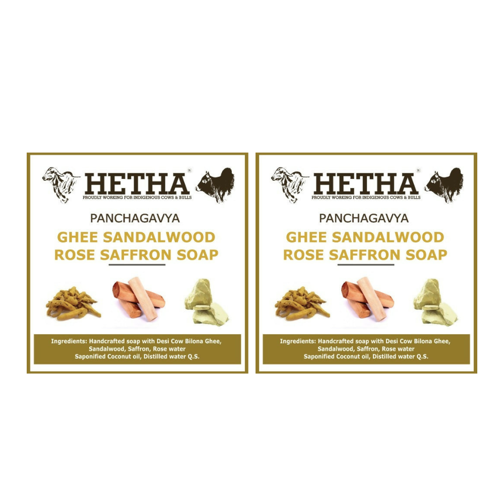 Hetha Ghee Sandalwood Rose Saffron Soap