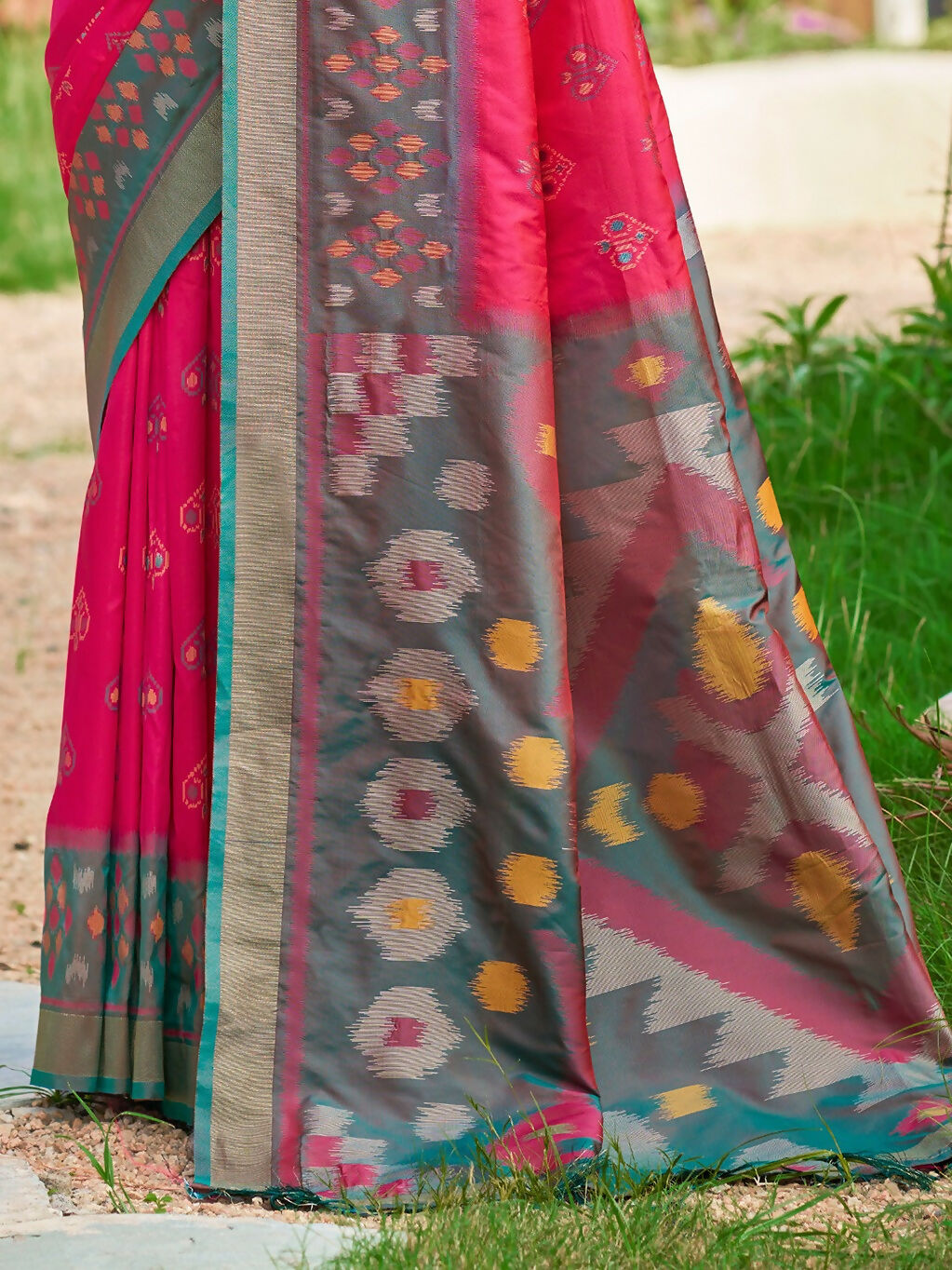 Shree Shyam Fashion Red Soft Silk Saree - Distacart
