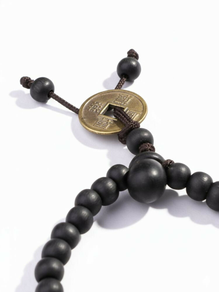 NVR Men Black Beaded Bracelet - Distacart