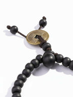 NVR Men Black Beaded Bracelet - Distacart