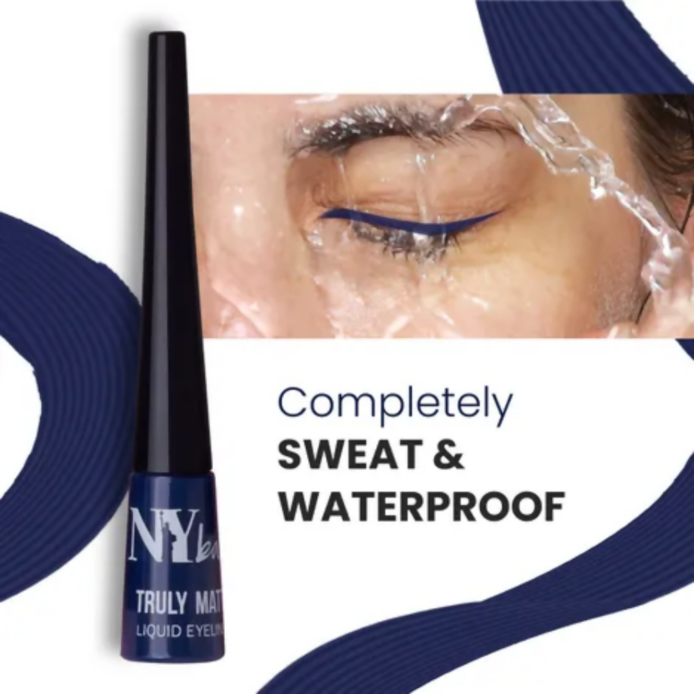 NY Bae Truly Matte Liquid Eyeliner - Nice Navy