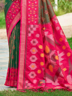 Shree Shyam Fashion Mehendi Soft Silk Saree - Distacart