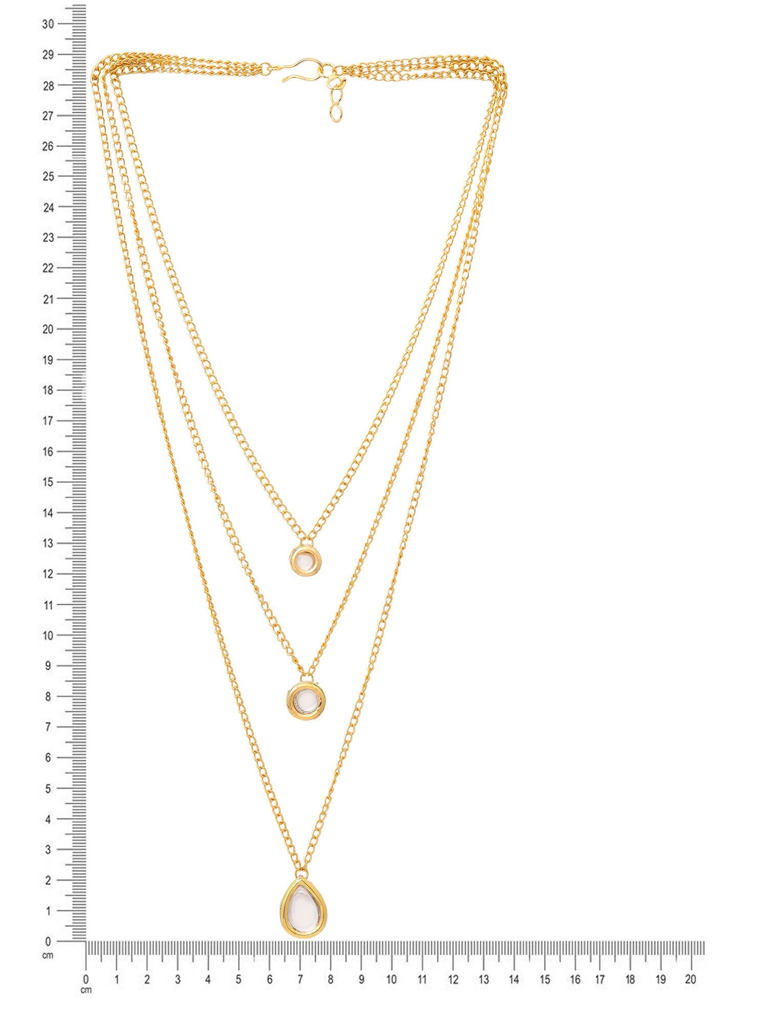 Ruby Raang Kundan & Gold Layered Necklace