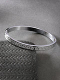 NVR Men's Silver-Plated Stainless Steel Kada Bracelet - Distacart