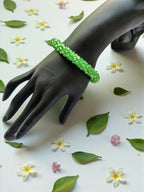 Inhanns Unisex Crystal Bloom – Adjustable Crystal Bead Bracelets - Pista Green - Distacart
