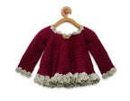 Chutput Kids Purple- Coloured Solid Pullover Sweater