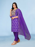 Joban Fashion Green Cotton Premium Pure Viscose Print Dola With Handwork Kurta set