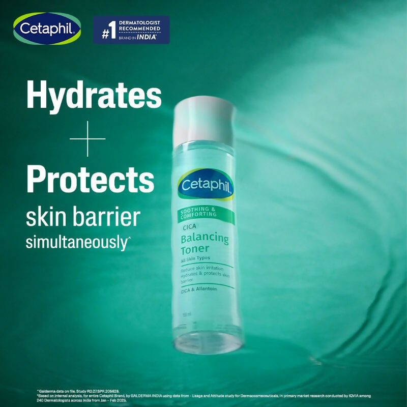 Cetaphil CICA Toner, Skin Barrier Protection, Reduces Irritation