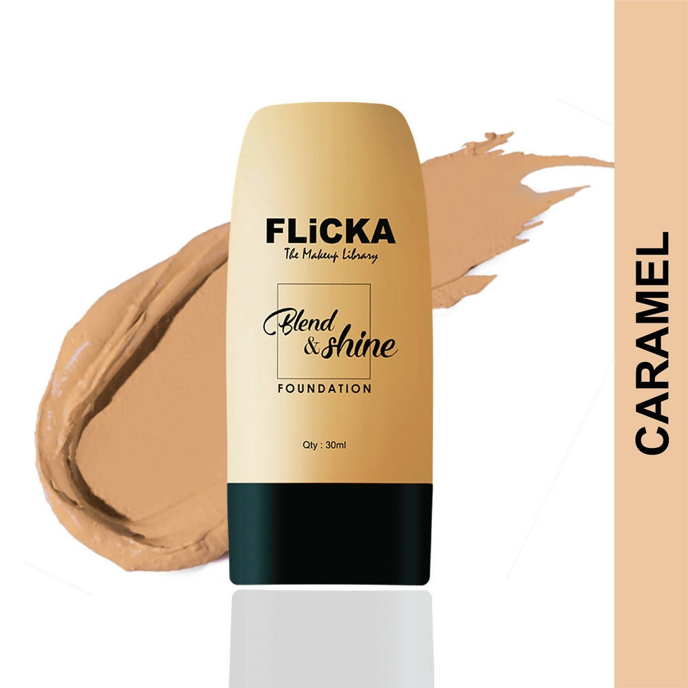Flicka Blend & Shine Foundation - Caramel