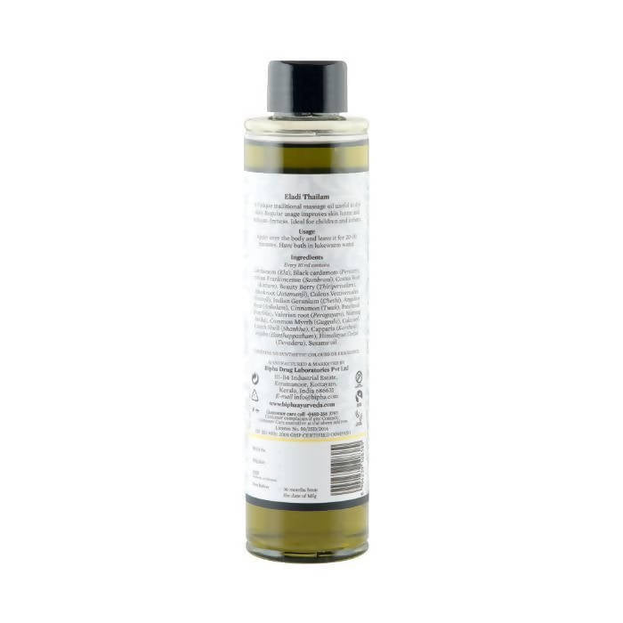 Bipha Ayurveda Eladi Thailam - Distacart