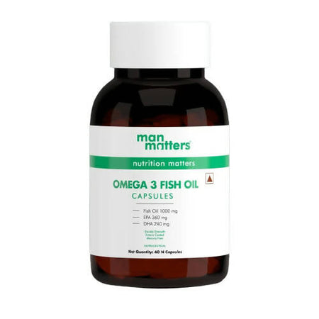 Man Matters Double Strength Omega 3 Fish Oil Softgel Capsules